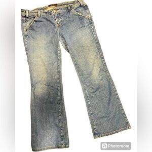 90s American Eagle low rise wide leg jeans
